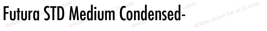 Futura STD Medium Condensed字体转换